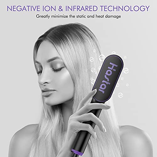 Hastar Negative Ion Hair Straightener Brush, Anti-Scald Hot Comb for 6 Differ...