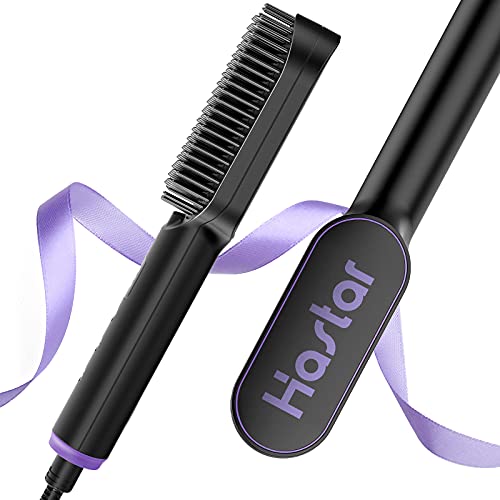 Hastar Negative Ion Hair Straightener Brush, Anti-Scald Hot Comb for 6 Differ...