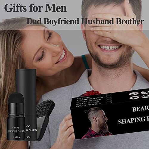 HATIKY Beard Pencil Filler Powder for Men - Beard Shaping Kit - Long Lasting ...