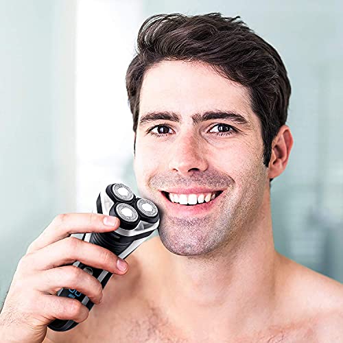 Hatteker Electric Shaver Rotary Razor Men Cordless Beard Trimmer Pop-Trimmer ...