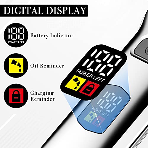 Hatteker Hair Clipper & Trimmer Set for Men IPX7 Waterproof Cordless Barber C...