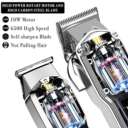 Hatteker Hair Clipper & Trimmer Set for Men IPX7 Waterproof Cordless Barber C...
