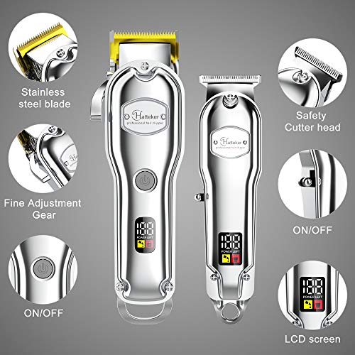 Hatteker Hair Clipper for Men IPX7 Waterproof Cordless Barber Clipper for Hai...