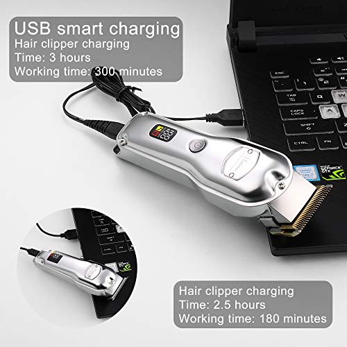 Hatteker Hair Clipper for Men IPX7 Waterproof Cordless Barber Clipper for Hai...