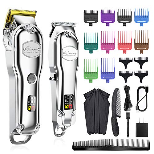 Hatteker Hair Clipper for Men IPX7 Waterproof Cordless Barber Clipper for Hai...