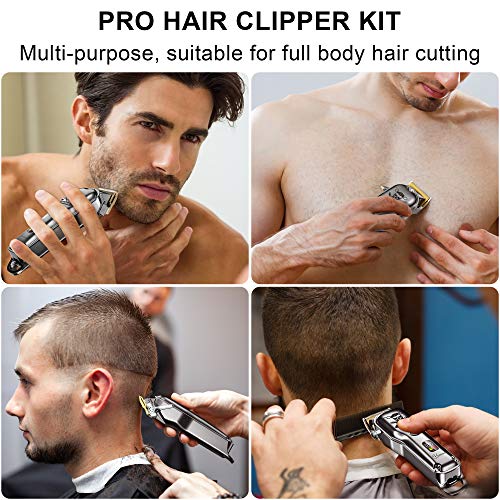 Hatteker Hair Cutting Kit Pro Hair Clippers for Men Professional Barber Clipp...