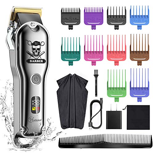 Hatteker Hair Cutting Kit Pro Hair Clippers for Men Professional Barber Clipp...