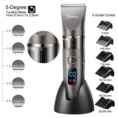 Hatteker Mens Beard Trimmer Cordless Hair Trimmer Hair Clipper Detail Trimmer...