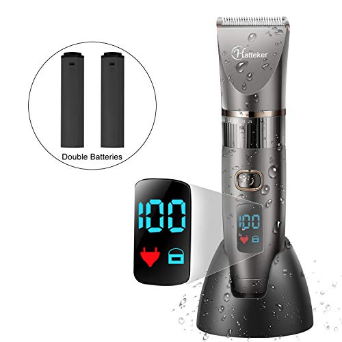 Hatteker Mens Beard Trimmer Cordless Hair Trimmer Hair Clipper Detail Trimmer...
