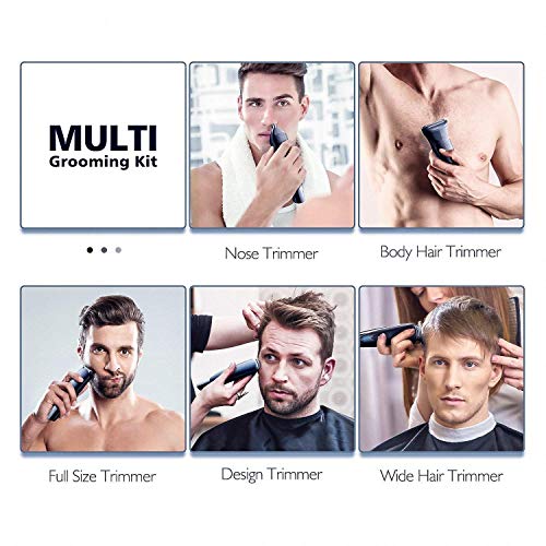 Hatteker Mens Hair Clipper Beard Trimmer Grooming kit Hair trimmer Mustache t...