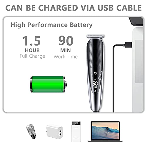 Hatteker Mens Hair Clipper Beard Trimmer Grooming kit Hair trimmer Mustache t...