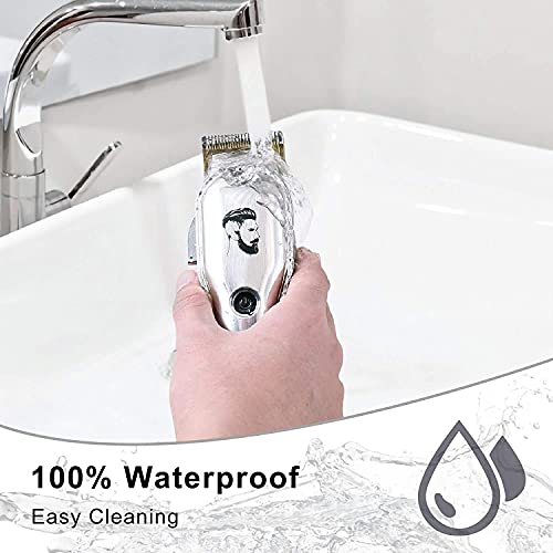 Hatteker Mens Hair Clipper Beard Trimmer Hair Trimmer for Men Cordless Clippe...