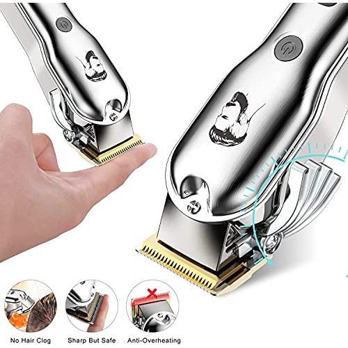 Hatteker Mens Hair Clipper Beard Trimmer Hair Trimmer for Men Cordless Clippe...