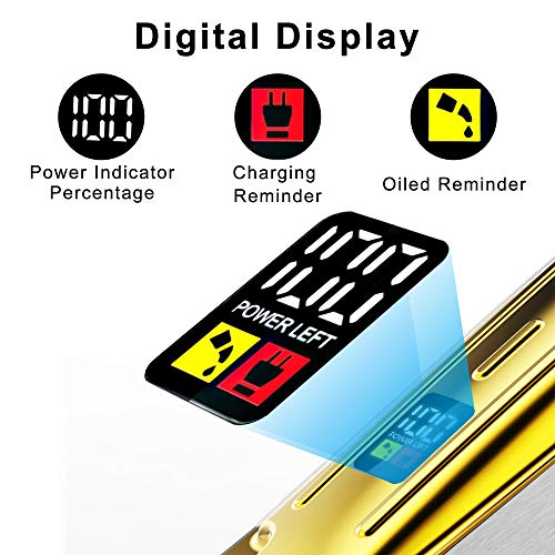 Hatteker Mens Hair Clippers Professional Cordless Hair Beard Trimmer Haircut ...