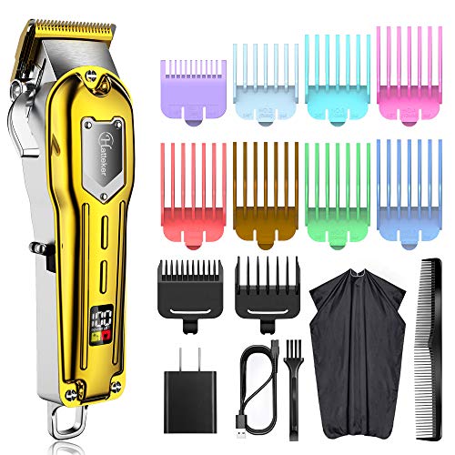 Hatteker Mens Hair Clippers Professional Cordless Hair Beard Trimmer Haircut ...