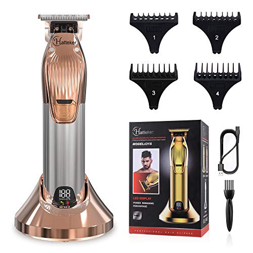 Hatteker Professional Hair Clippers Cordless Pro Li Outlining Trimmer T-blade...