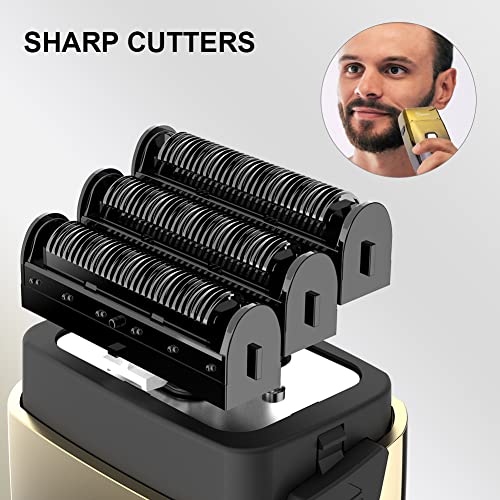 Hatteker Triple Blades Foil Shaver Electric Shaver Razor for Men Close Bald H...