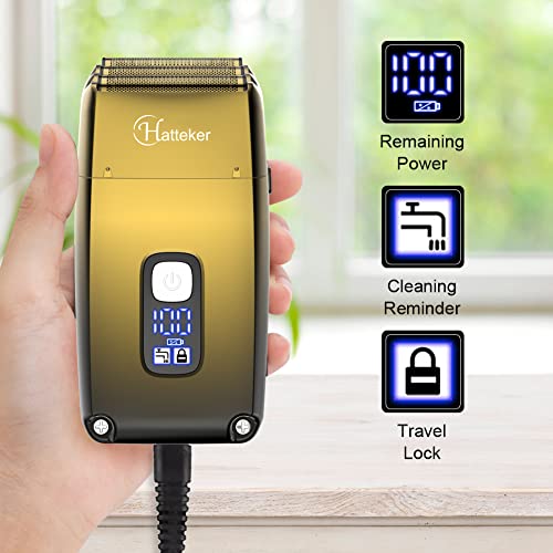 Hatteker Triple Blades Foil Shaver Electric Shaver Razor for Men Close Bald H...