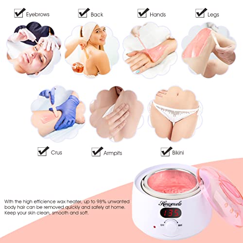 Hair Removal Wax Warmer Kit upgrade Wax machine Waxing Kit for Women and Men'...
