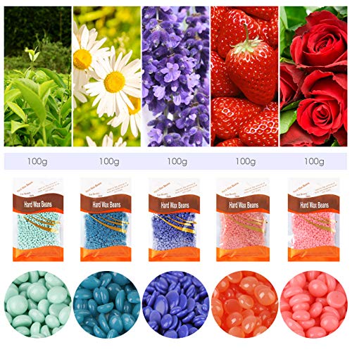 Hair Removal Wax Warmer Kit upgrade Wax machine Waxing Kit for Women and Men'...