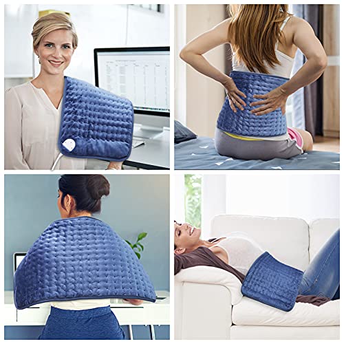 Heating Pad for Back Pain Relief Neck Shoulders and Cramps Relief Therapy - 1...
