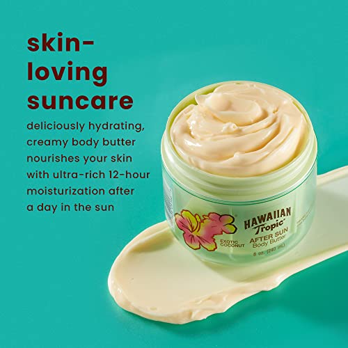 Hawaiian Tropic After Sun Lotion Moisturizer and Hydrating Body Butter with C...
