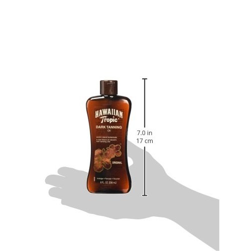 Hawaiian Tropic Dark Tanning Sun Care Moisturizing Oil, 8 Fluid Ounce