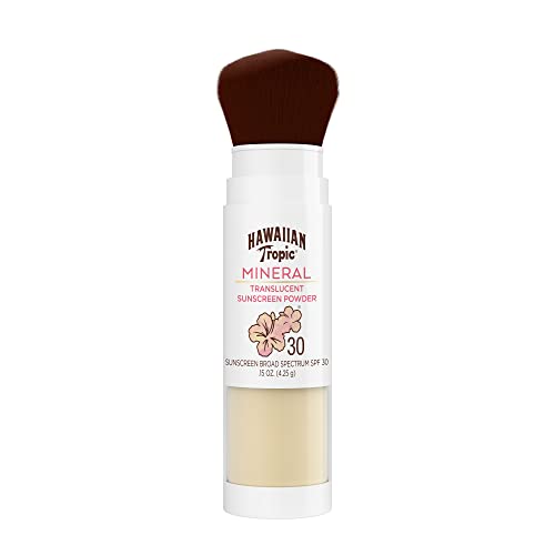 Hawaiian Tropic Mineral Powder Brush, SPF 30
