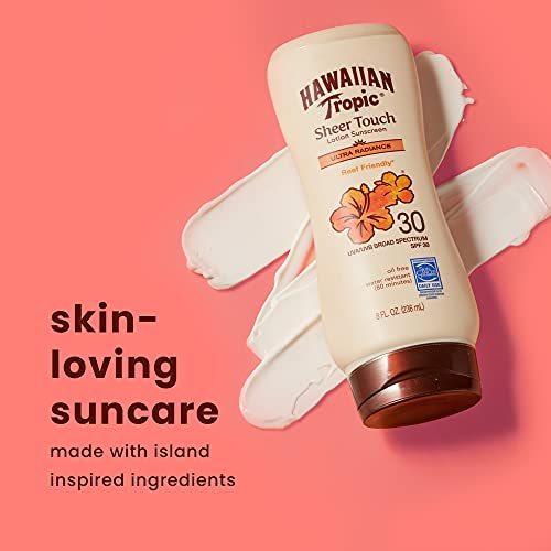 Hawaiian Tropic Sheer Touch Lotion Sunscreen, Moisturizing Broad-Spectrum Pro...