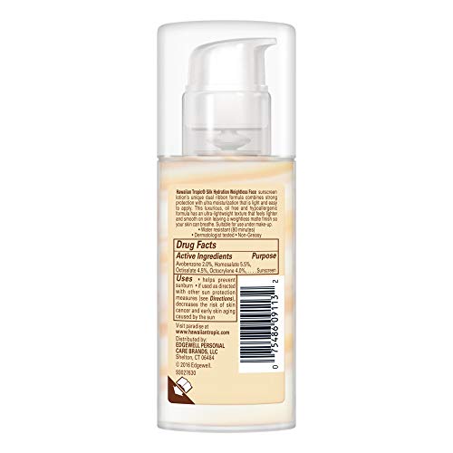 Hawaiian Tropic Silk Hydration Weightless Sunscreen Face Lotion, Broad-Spectr...