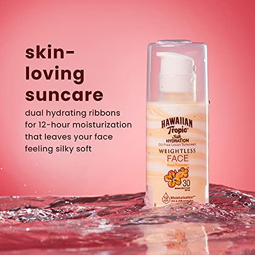 Hawaiian Tropic Silk Hydration Weightless Sunscreen Face Lotion, Broad-Spectr...