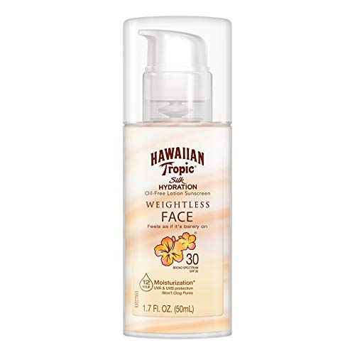 Hawaiian Tropic Silk Hydration Weightless Sunscreen Face Lotion, Broad-Spectr...