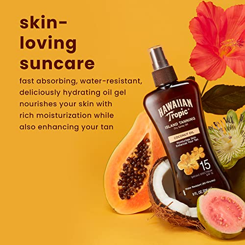 Hawaiian Tropic Sunscreen Protective Tanning Dry Oil Broad Spectrum Sun Care ...