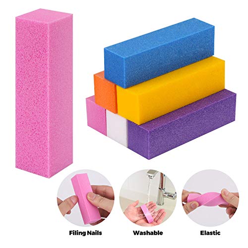 Nail Files and Buffers, 100/180 Grit Nail File and Rectangular Art Care Buffe...