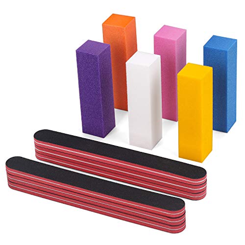 Nail Files and Buffers, 100/180 Grit Nail File and Rectangular Art Care Buffe...