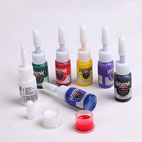 HAWINK Tattoo Complete Tattoo Kit 4 Pro Machine Guns 8 Inks Power Supply Foot...