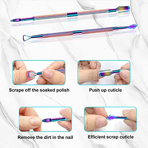 Haynery Cuticle Trimmer with Cuticle Pusher, Cuticle Remover Cuticle Scissors...