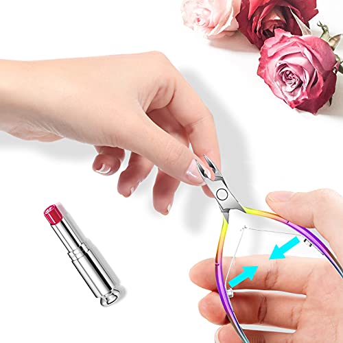 Haynery Cuticle Trimmer with Cuticle Pusher, Cuticle Remover Cuticle Scissors...