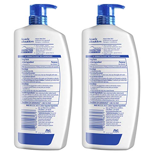 Head and Shoulders Shampoo and Conditioner 2 in 1, Anti Dandruff Treatment & ...
