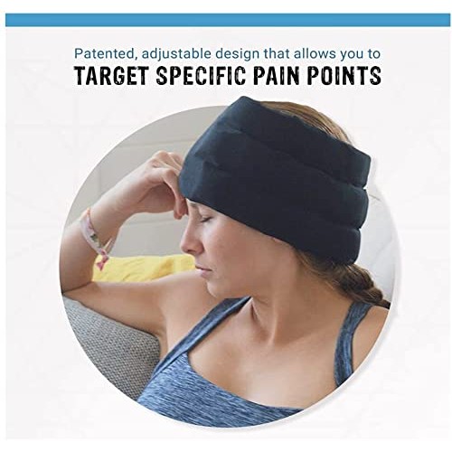 Headache Hat: Migraine Headache Wearable Ice Pack | USA Assembly | Adjustable...