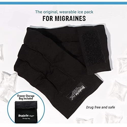 Headache Hat: Migraine Headache Wearable Ice Pack | USA Assembly | Adjustable...