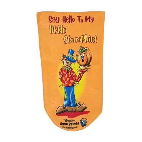 3 ply Amputee Sock "Scarecrow say hello to stumpkin sock" , wear on residual ...