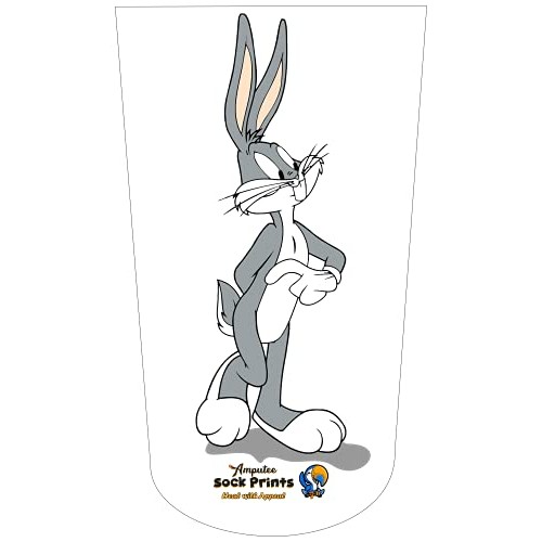 Amputee Sock "Bugs Bunny Stands V1", 3PLY Residual Wound, Over Shrinker Sock