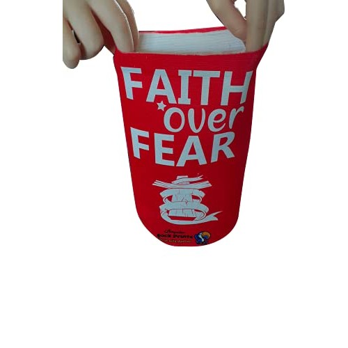 Amputee Sock, "Faith Over Fear rd V1 sock", 3PLY Residual Wound, Over Shrinke...