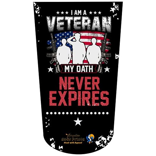Amputee Sock "Veterans Oath Never Expires",Residual Wound Sock, 3PLY