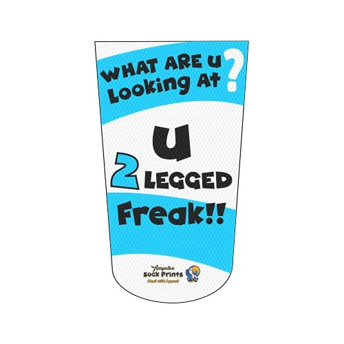 Amputee Sock, "What are you Looking At 2 Headed Freak V2", 3PLY Residual Woun...