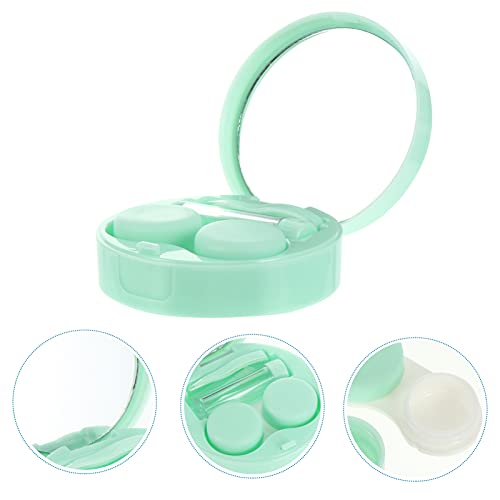 Healifty 1 Set Portable Contact Lens Cases Lovely Cosmetic Contact Storage Co...
