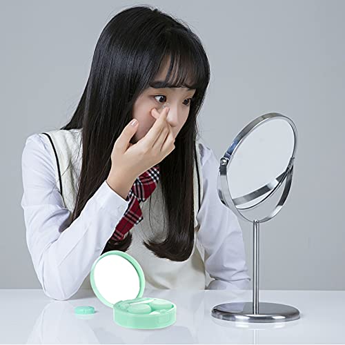 Healifty 1 Set Portable Contact Lens Cases Lovely Cosmetic Contact Storage Co...