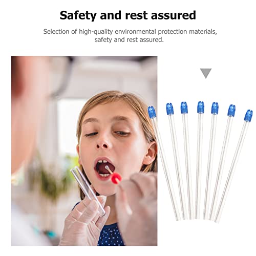 Healifty 100pcs Disposable Saliva Ejectors Clear Body Blue Tip Low Volume Eva...