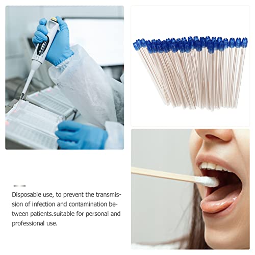Healifty 100pcs Disposable Saliva Ejectors Clear Body Blue Tip Low Volume Eva...